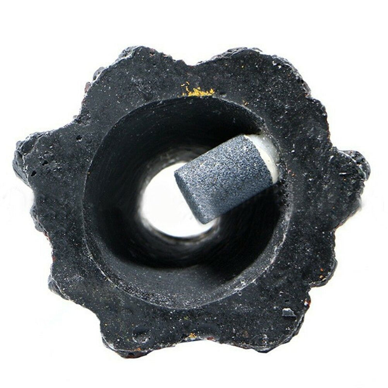 Aquarium Volcano Shape & Air Bubble Stone Oxygen Pump Fish Tank Ornament Decor-