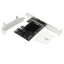 PCI-E to 4 Ports SATA 3.0 PCIE SATA 3.0 6Gbps Expansion Card PCI-E Adapter Black