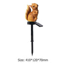Solar Power LED Squirrel Lawn Light Outdoor Waterproof Yard Landscape Lamp