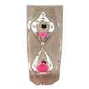 3 Mins Hourglass Hour Glass Sand Timer Kids Learning Clock Home Decor Pink #