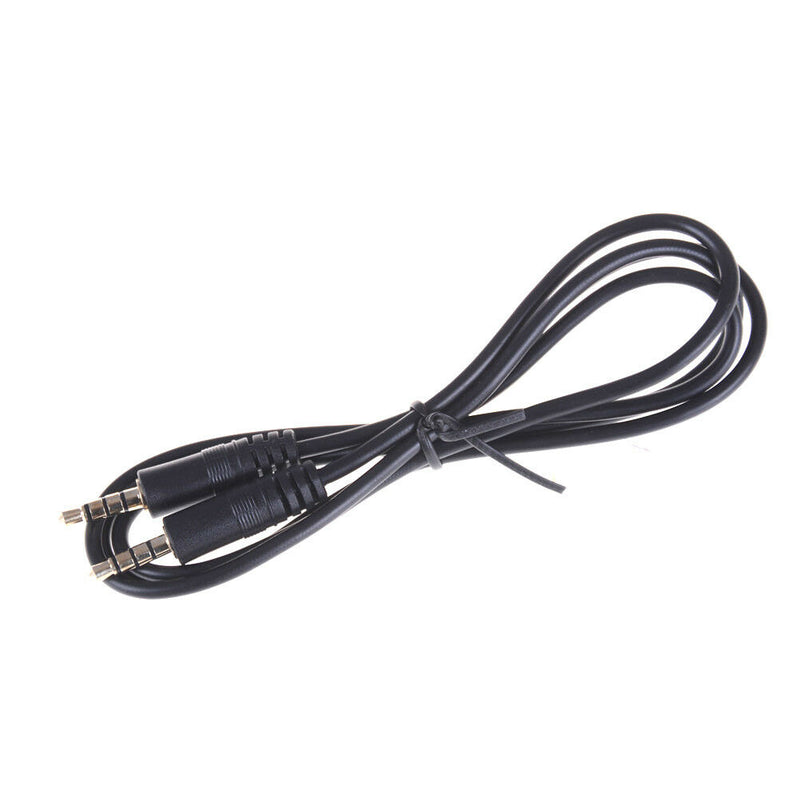 3.5mm 1M 4 Pole Jack Male To Male Earphone Headphone Audio Extension Cable FT