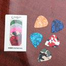 Longteam 5pcs Colorful 0.46mm Guitar Picks Celluloid Mediators for Bass Gui U4F2