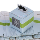 50 x paper gift box - mustache - gift box - folding packaging - guest gift - for