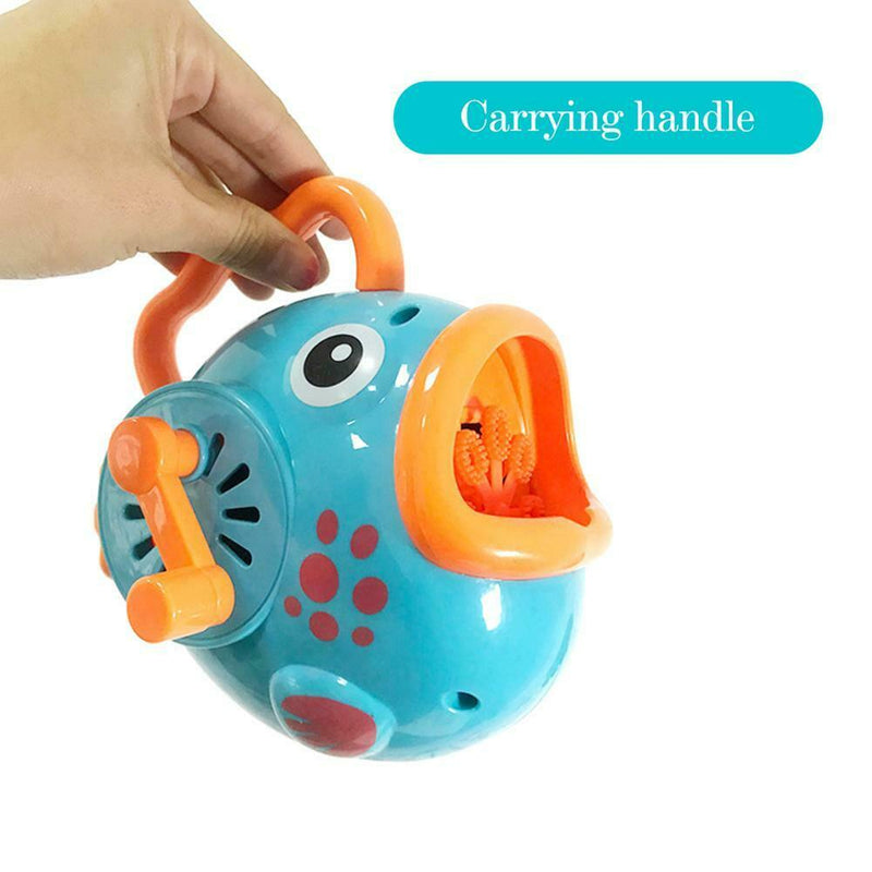 Cartoon Cute Fun Fish Automatic Bubble Machine Manual Blower Maker for Kids AU