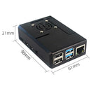ABS Enclosure Case Shell Housing Cover with Cooling Fan for Raspberry Pi 4B