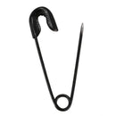 Metal Fastening Tool Safety Pins 0.8 x 0.2 Inch 100 Pcs Black I8J9