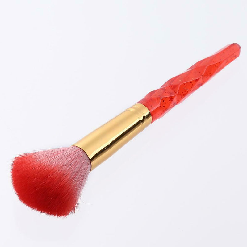 Diamond Makeup Brush Women Cosmetics Beauty Make Up Brush Tool (Red)