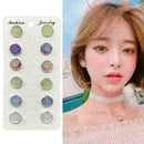 6 Pairs Stainless Steel Shiny Austrian Crystal Round Stud Earrings Set Jewe K3D2