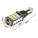 2 x T15 W16W 45 SMD 4014 Error Free LED Car Reverse Back 6000K White Bulbs Set