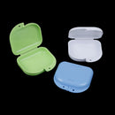 Practical Denture Bath Case Dental False Storage Box with Hanging Net Container
