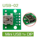 5PCS mini USB to DIP Adapter Converter for 2.54mm PCB Board DIY Power Supply  Gw