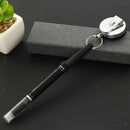 Heavy Duty Retractable Pencils Pull Holder Wire Rope Reel Pen With Belt Clip