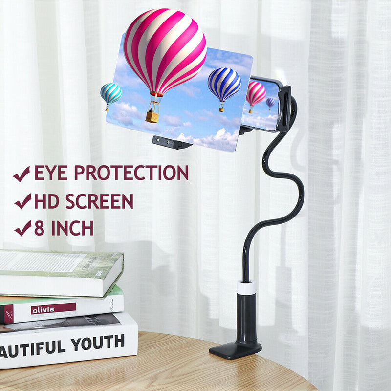 Mobile Phone Video Screen Magnifier Rack Projection Bracket (8 inch Black) A