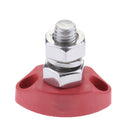 Red Junction Block Power Post Stainless Steel Insulated Terminal Stud, 8mm