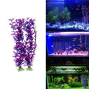 Aquarium Ornament 33cm Fish Tank Plants Pet Playing Toys Purple Water Grass I8J5