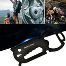 11 In 1 Multi-Function Edc Tool Card Bottle Opener Keychain Portable Outdoo B6V5