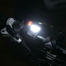Mountain Bike Headlight USB Rechargeable Super Bright Riding Tool (Black)