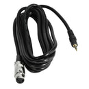 1.6ft Mic Cable Patch Cords - XLR Female to TRS Male 3.5mm Black Microphone