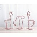 Glass Flower Vase Hydroponic Table Plant Bonsai Pot Flamingo Stand Decor