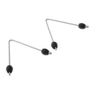 2Pcs 2.5mm Rod Wish Bone V Shape Wishbone Spearfishing Hode Adapter 9mm Terminal