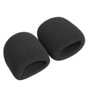 10Pcs Black Microphone Grill Foam Cover Audio Mic Shield Sponge Cap Holder A
