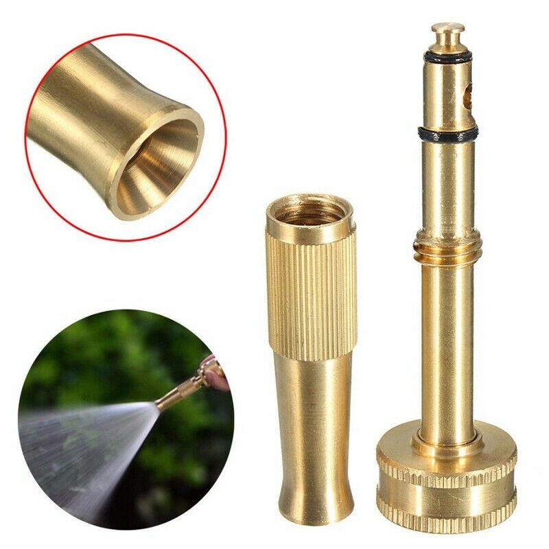 1X(4-Inch Garden Npt High-Pressure Irrigation Nozzle Full Copper Adjustable