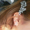 Women Bride Flower Headwear Rhinestone Barrette Crystal Hair Clip Bobby Pin OZ
