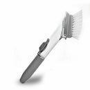 Kitchen Cleaning Brush - Washable Dishwashing Sponge with Liquid Reservoir