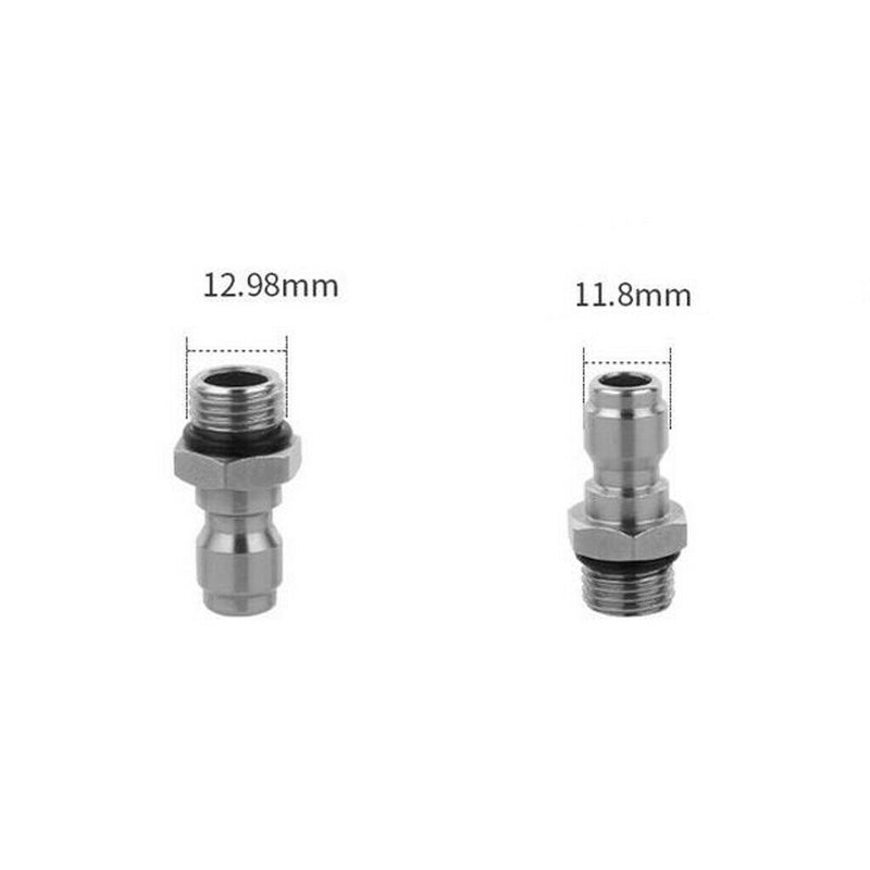4-Pack Pressure Washer Hose Connector Quick Coupler Male & Female (4 Sizes)