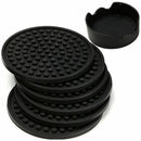 Coasters Set of 6 in Holder - Protect Furniture From Water Marks & Damage - N7X4