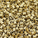 M2x3mmx3.2mm Female Threaded Brass Knurled Insert Embedded Nuts 20pcs S9R2