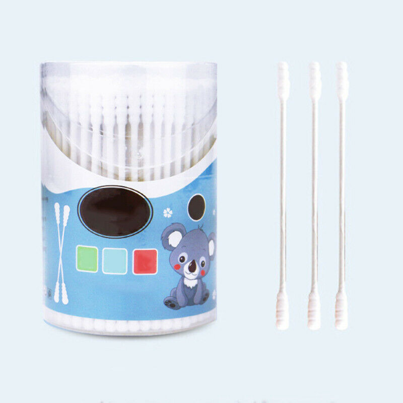 200pcs Safety Baby Cotton Swab Gourd shape clean baby ears Sticks