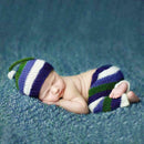 Dinosaur Soft Baby Boy Girl Photography Clothing Hit Color Lovely Pants+Hat
