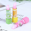1PC Child Lipstick Shaped Eraser Student Stationery Xmas Gift Pencil Erasers  Gw