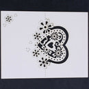 100 Pcs ivory wedding party pearlescent love hearts place cards table name