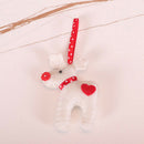 Christmas Tree Decor Felt Elk Gingerbread Man Pendant Hanging Ornament (C)
