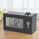 Lcd Screen Digital Led Projection Alarm Clock Calendar Temperature Humidity