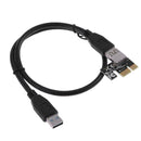 PCI-E Express 1x to 16x Extender Riser Card 4Pin USB3.0 Cable for BTC Miner