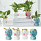 4pcs Chic Flower Pot Home Indoor Decor