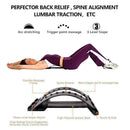 3 Height Adjust Back Stretcher Massager Pad Lower Lumbar Spine Pain Relief Tool#
