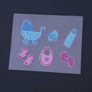 Silicone Clear Baby Stamp Metal Cutting Dies Stencil Frame Scrapbook Album