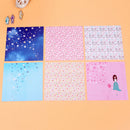 72 Sheets Floral Square Folding Crane Origami Chiyogami Craft Lucky Wish Paper T
