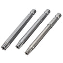 11pcs 75mm Magnetic S2 Security 1/4'' Hex Torx Head Screwdriver Bits Drill Set