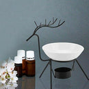 Deer Shape Iron Essential Oil Aroma Burner Candle Holder Home Decorations E