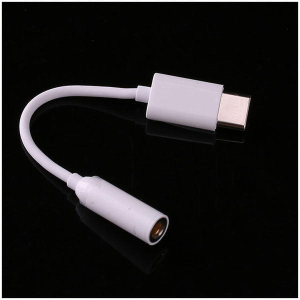 Top USB Type C 3.1 to 3.5mm Female Headphone Microph Audio Adapter Cable Cord