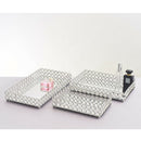 Mirrored Crystal Vanity Tray Decorative for Perfum, Jewelry Makeup 25x15x5cm