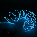 2PCS Luminescent Neon LED Lights Glow EL Wire String 5 Meters Blue Green
