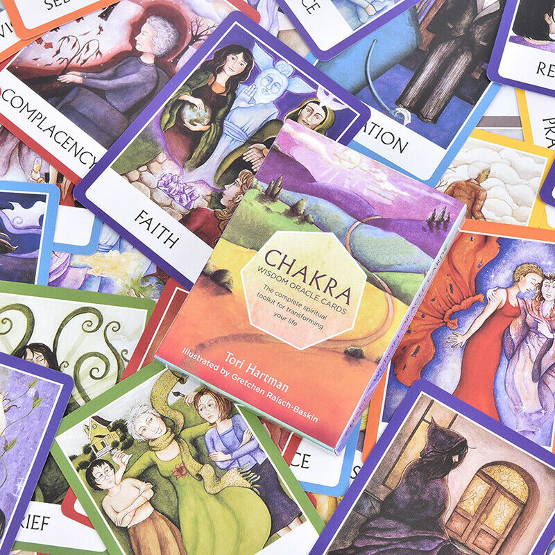 Chakra Wisdom Oracle Cards Deck English Tarot Cards Divination  Board GameB Ew