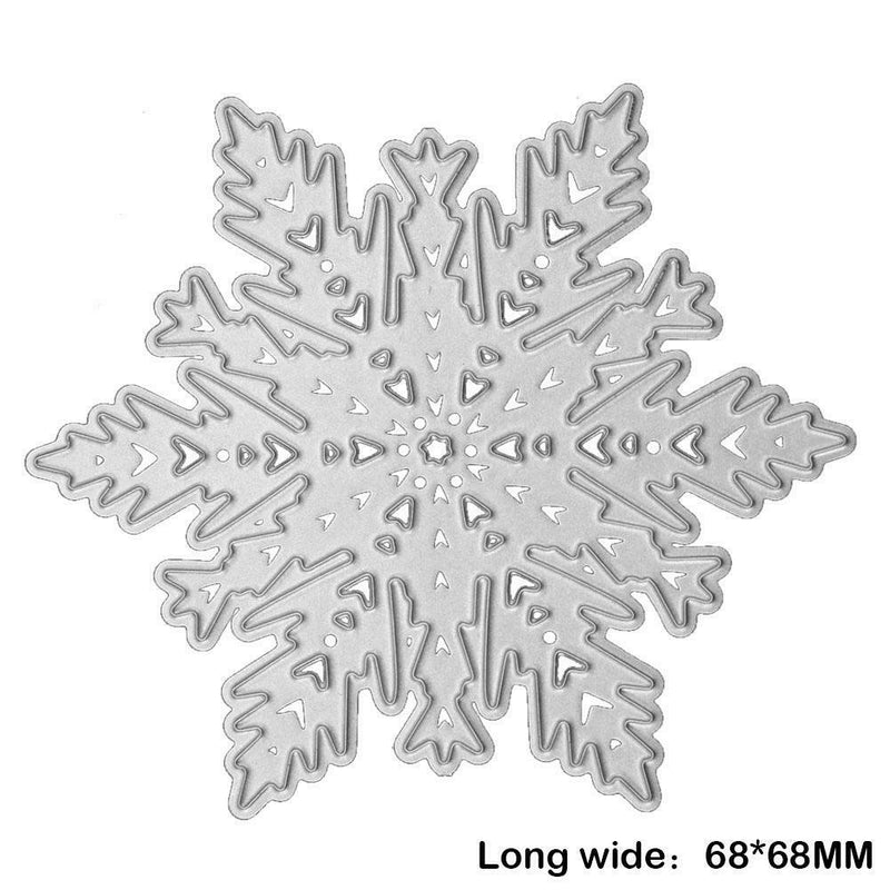 Arrow Snowflake Cutting Dies Stencils Scrapbook Embossing Paper Card(6.8cm)