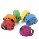 5X(18 PCS Children Wooden Ladybug Beads W7N1)
